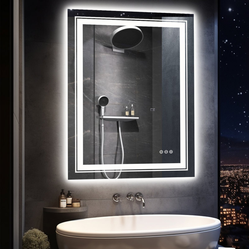 Allenby Flat Wall Mirror, 70 H x 90 W