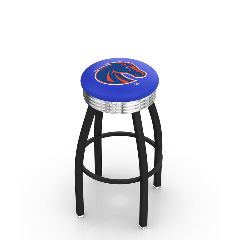 Tabouret de bar Logo Series, Tabouret de comptoir (siège d'une hauteur de 25 p, Chrome soudé solide, Boise State University