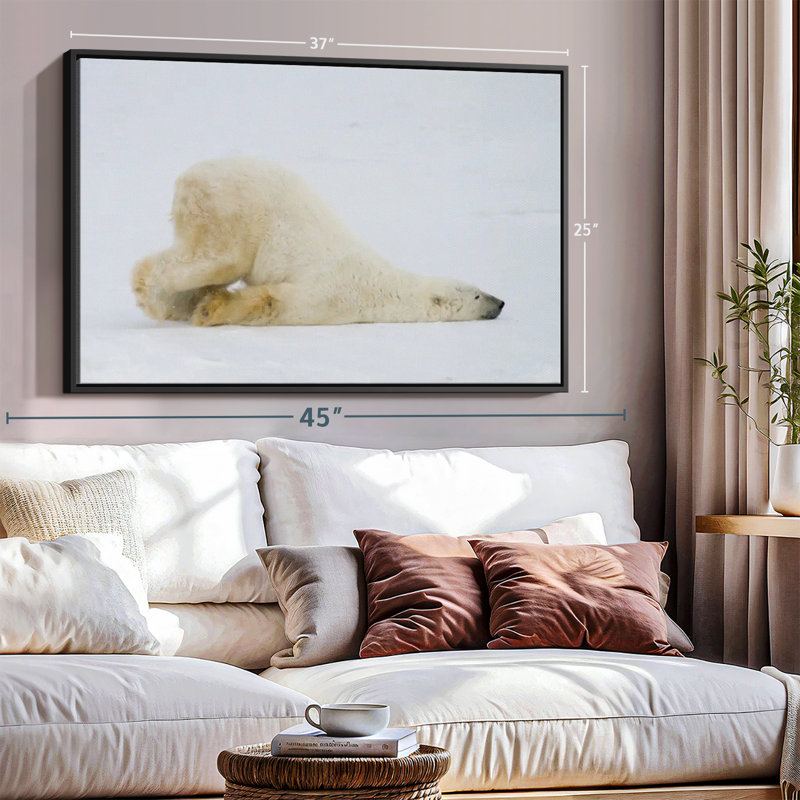 «Lazy Bear», reproduction sur toile, H 25 po x l 37 po