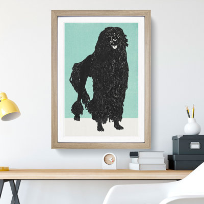 Poodle by Moriz Jung - Picture Frame Painting