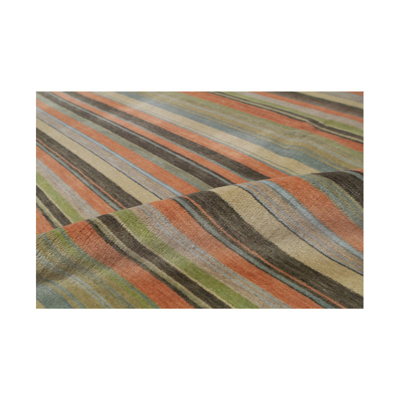 Gabbeh Wool Striped Area Rug
