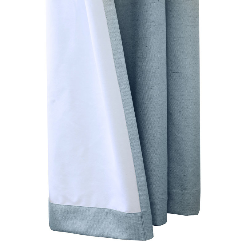 Paire de rideaux occultant et isolants avec œillets Harpa, L 52 po x L 84 po, Bleu