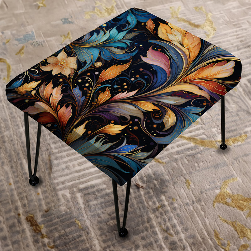 Celestial Essence Paisley Pattern - Paisley Rectangle Ottoman