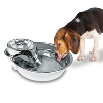 No Spill Dog Water Bowl, 3.2L Large Slow Drinking Non Spilling Pet Water  Dish, Stainless Steel Messy Drip & Splash Proof Water Feeder Dispenser