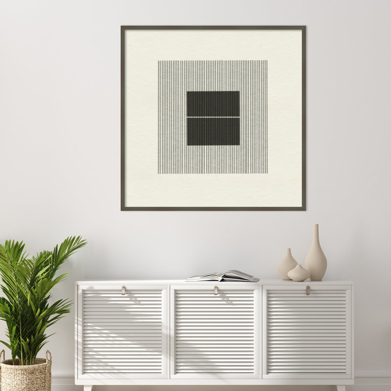 Nyamal, objet en papier n ° 6 par le MIUUS, reproduction d'art sur toile encadrée, H 41 po x l 41 po, Gris