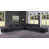 Tissu texturé en lin noir