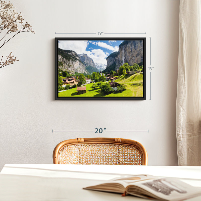 Nature "Impression sur toile Scenic Lauterbrunnen", H 13 po x l 19 po