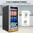 15 Inch Built-in/Freestanding Beverage Refrigerator Cooler 130 Can Beer Cooler Mini Beer Drink Fridge with Glass Door and Lock Under Counter Classic Series-119757875-119757878