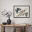 "Papillon chenille sur des branches de fruits, art encadré, affiches, salle de bain, petit art mural"-101825671-101825669