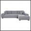 Canapé modulaire rembourré gris anthracite Plather avec design Mid-Century et confort moelleux pour une détente élégante