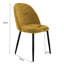 Velvet Upholstered Upholstered Back Side Chair-839655787