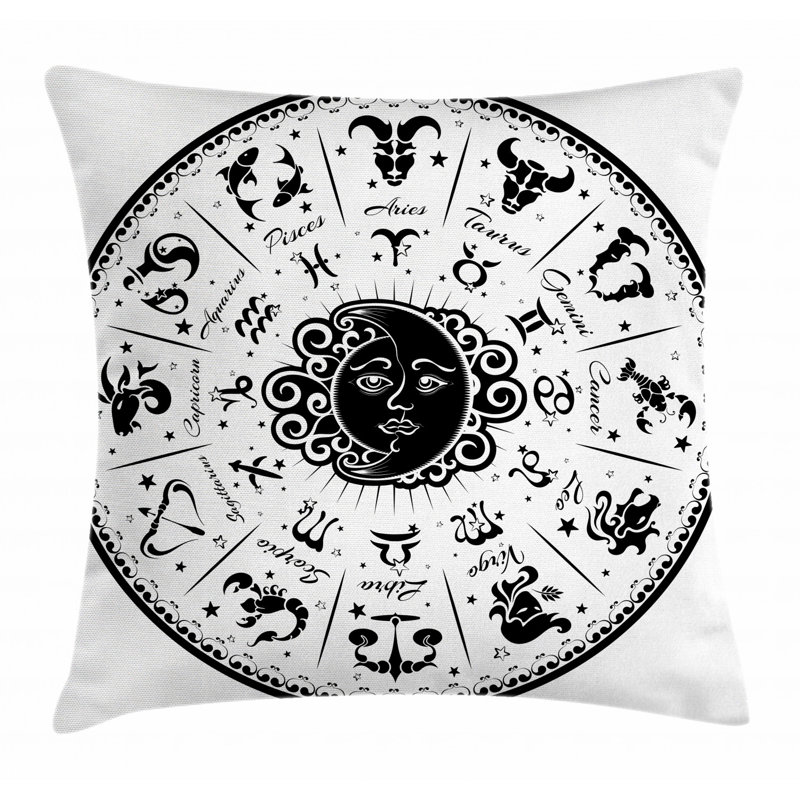 Zodiac Indoor / Outdoor 28" Throw Pillow Cover
