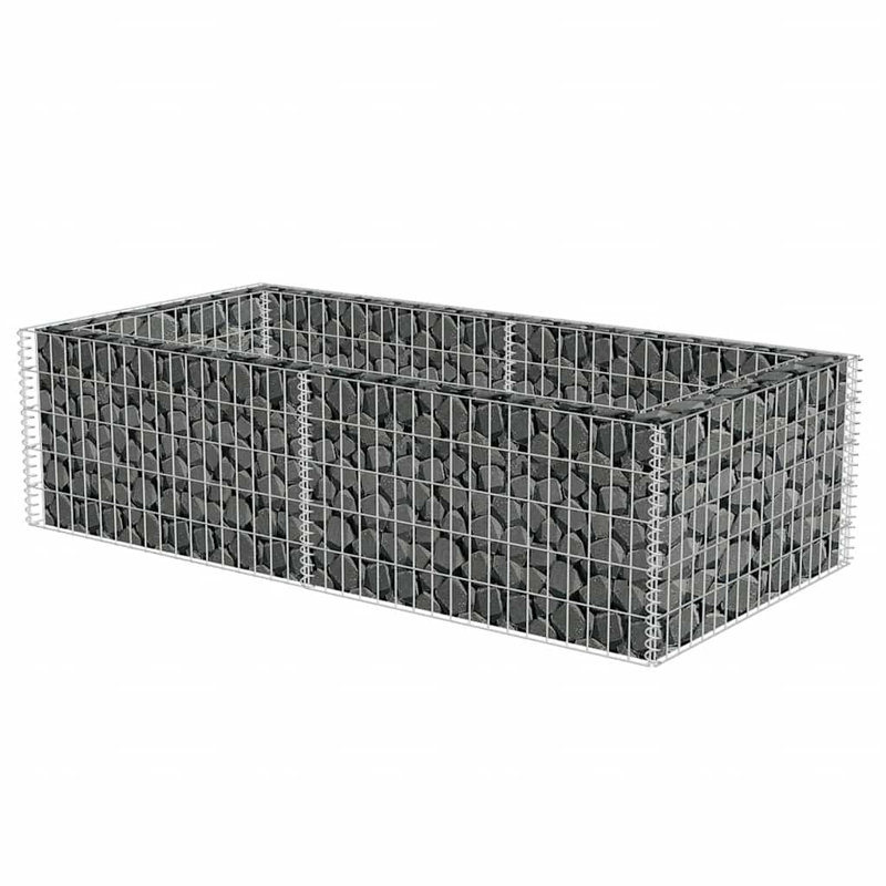 Boîte à fleurs surélevée Gabion