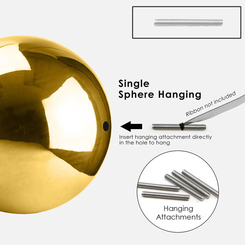 Threaded Metal Sphere / Orb