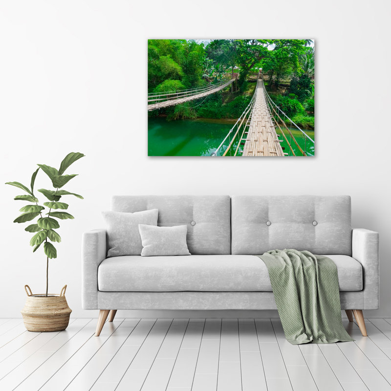 Bridge Over The River - Wrapped Canvas Print