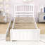 Lit plateforme simple en bois 2 tiroirs avec tête de lit-1099158647