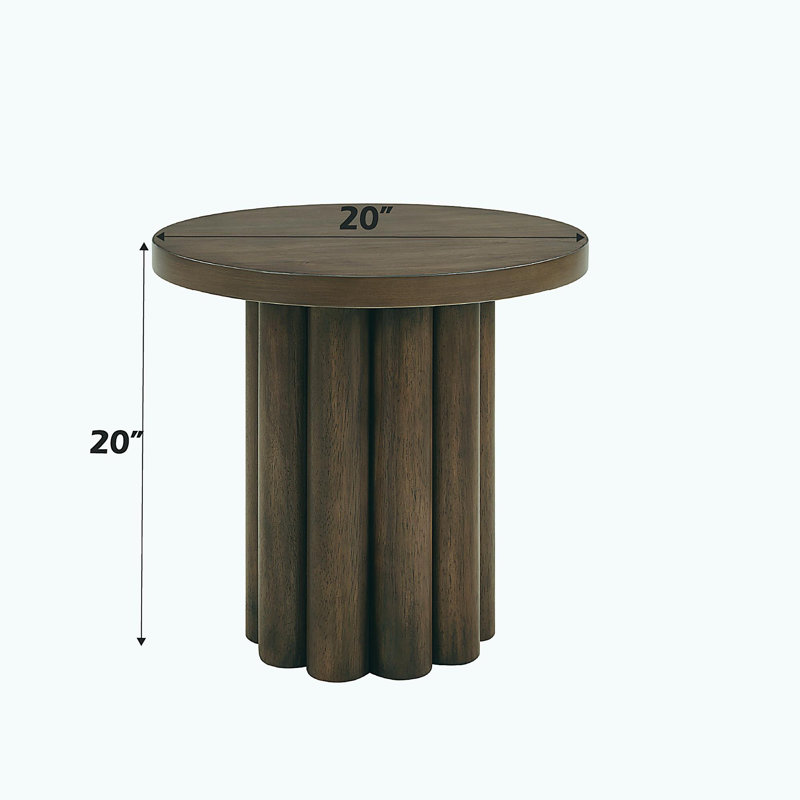 Table d'appoint en bois de couleur