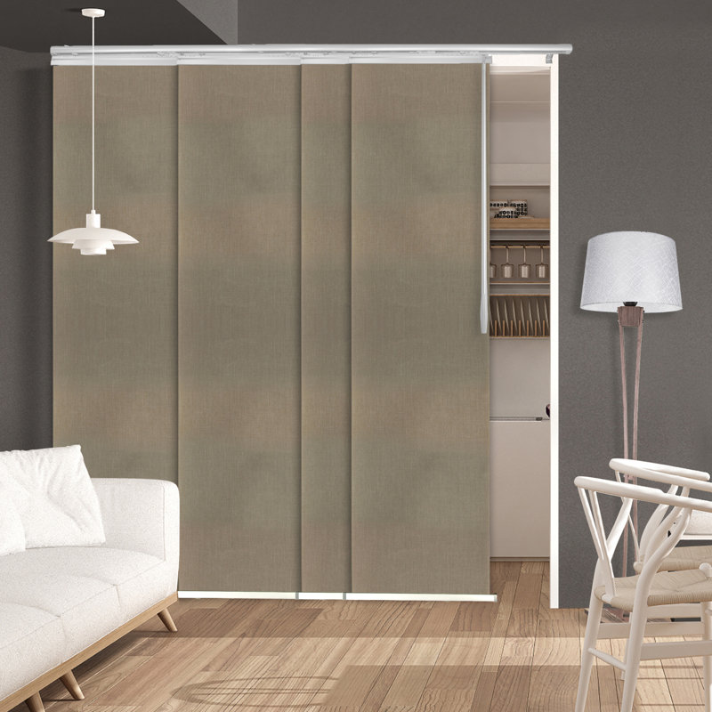 Store vertical semi-diaphane brun, L 88 po x L 94 po