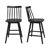 Windsor Back Swivel Solid Wood Counter Stool(Set Of 2)
