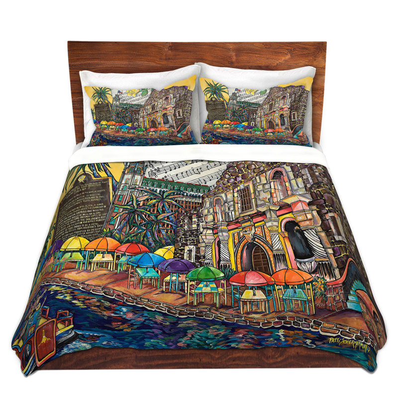 Ensemble de housse de couette jaune rose texas, 1 housse de couette grand + 2 taies standards