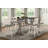Sheila Rubberwood Rectangular Solid Wood Top with Solid Wood Base Dining Table