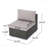 Patio Armless Chair Gry + Alu-957011520