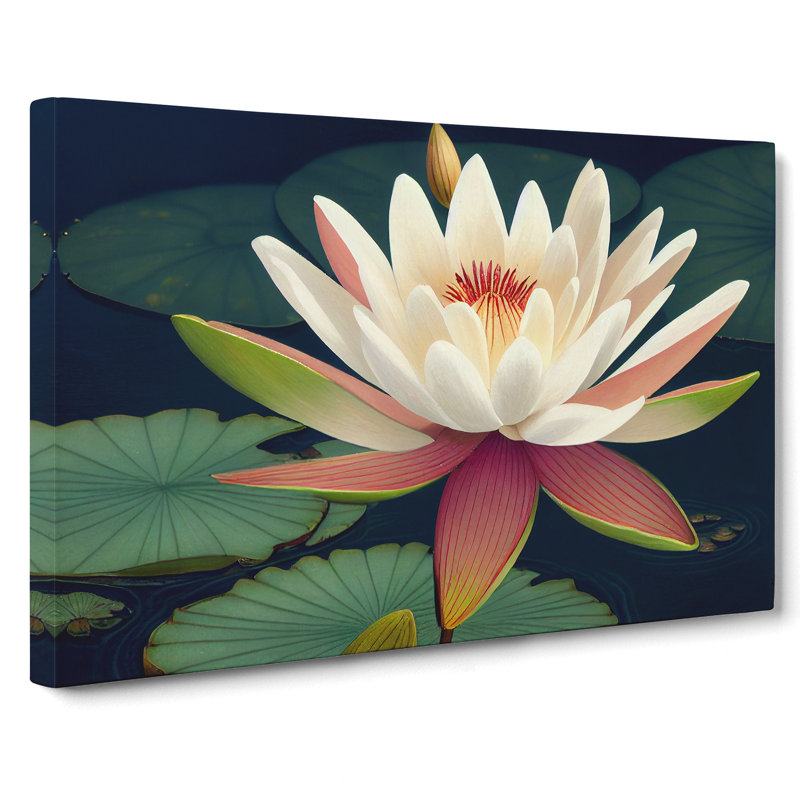 Fantastic Water Lily Flowers - Wrapped Canvas, 35cm H x 50cm W x 3cm D