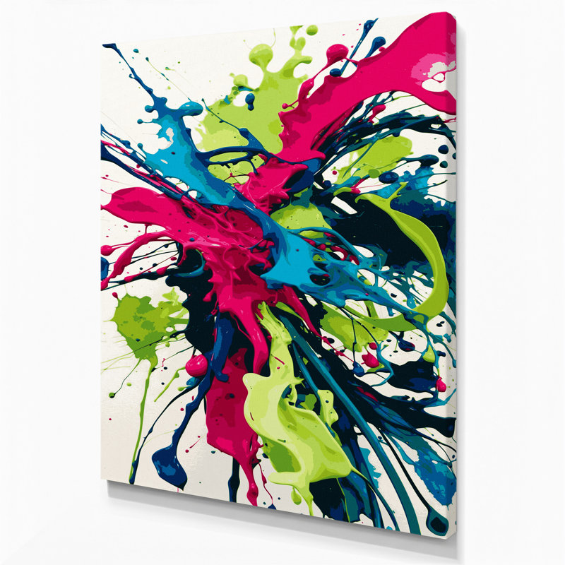 Aquarelle abstraite 51, art mural sur toile beige, H 20 po x l 24 po