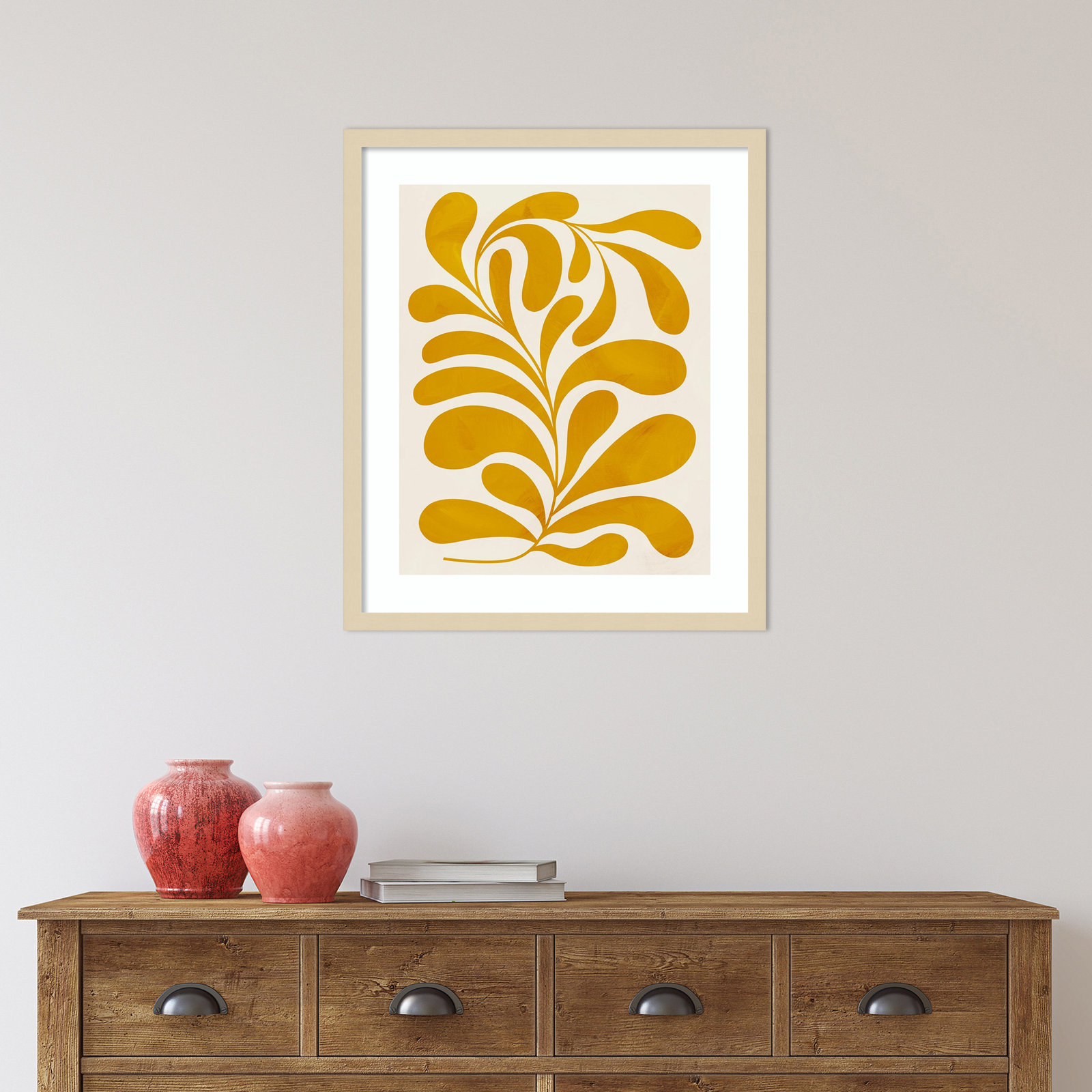 Goldenrod II by Grace Popp, Natural, 25" H x 21" W x 1" D