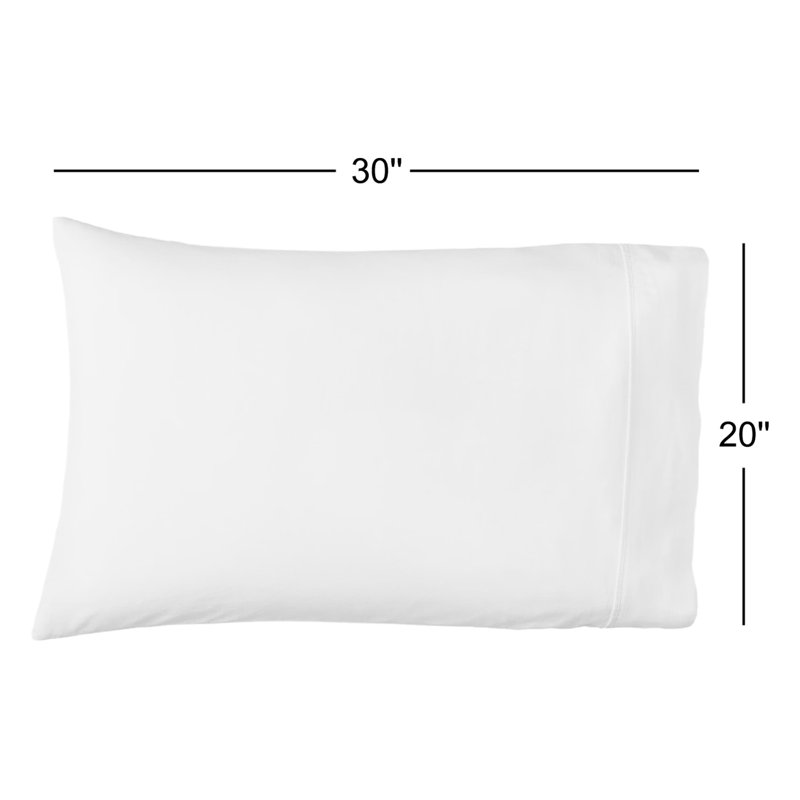 Jeffen Linen Blend Pillowcase Set, Standard, Charcoal