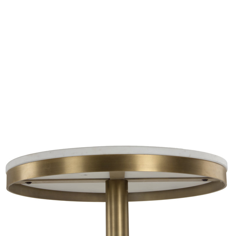 Table de comptoir Shay, H 36 po x L 24 po x l 24 po, Blanc