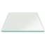 Plateau de table en verre trempé transparent à bords biseautés carrés de 24 pouces d'épaisseur de 1/2 pouce pour les tables de salle à manger, de café ou d'appoint de Fab Glass and Mirror-102239195