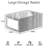 Foldable Linen Closet Organizers With Mesh Window, 4-Pack Storage Baskets For Clothing, Towels, Toys, Books And Home Organization
