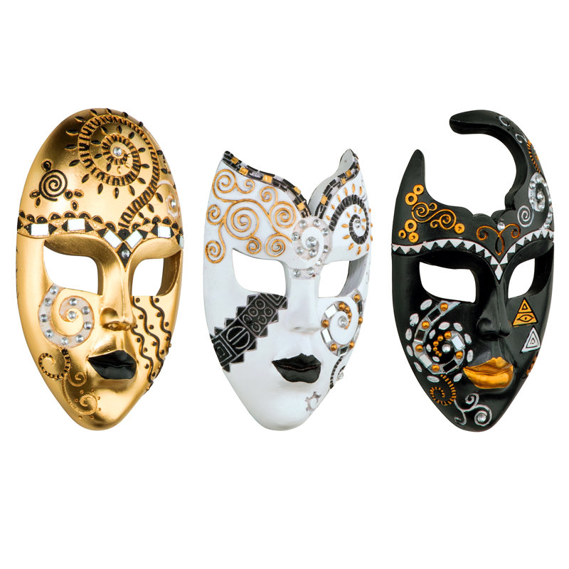 3 Piece Carnival Mask Wall Décor Set