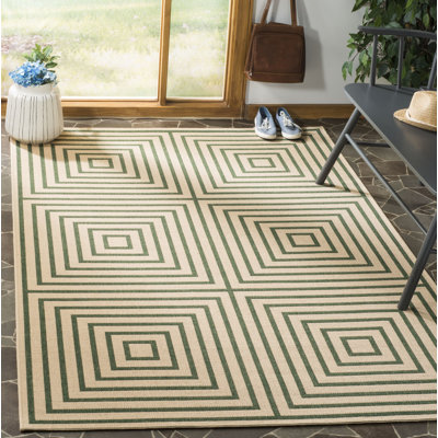 Tapis d'intérieur / extérieur géométrique Kelli Performance