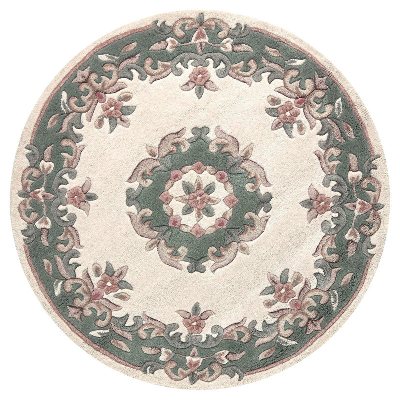 Hounslow Oriental Wool Area Rug, Round 120cm
