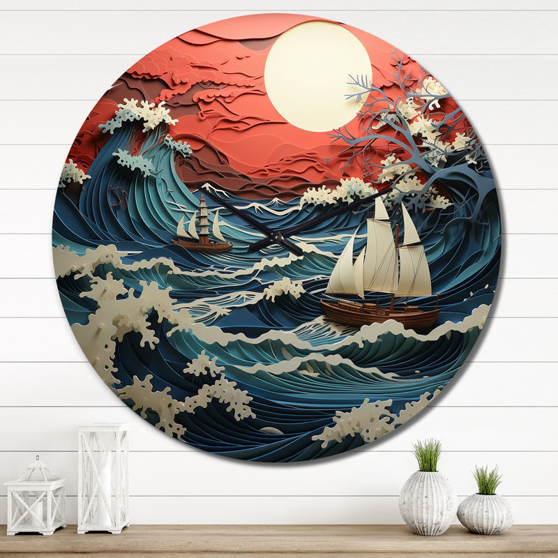 Chrysa - Horloge murale japonaise, Très grand