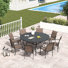 Sonji Round 8 - Person 54" Long Dining Set