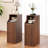 27" Tall Fluted End Table Set With 2 Drawers, Mid-century Modern Narrow End Table(set Of 2)-1856356823