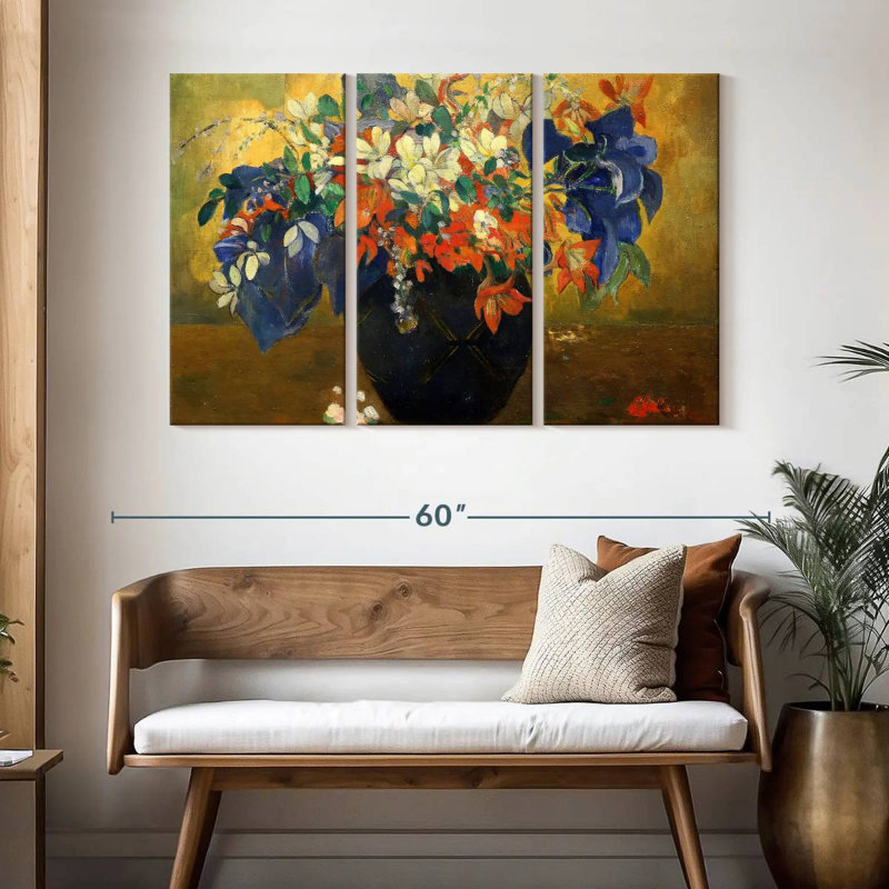 Harnek un vase de fleurs 1896, H 32 po x l 50 po
