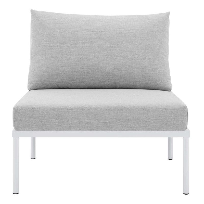 Chaise de patio avec coussins Harmony, gris