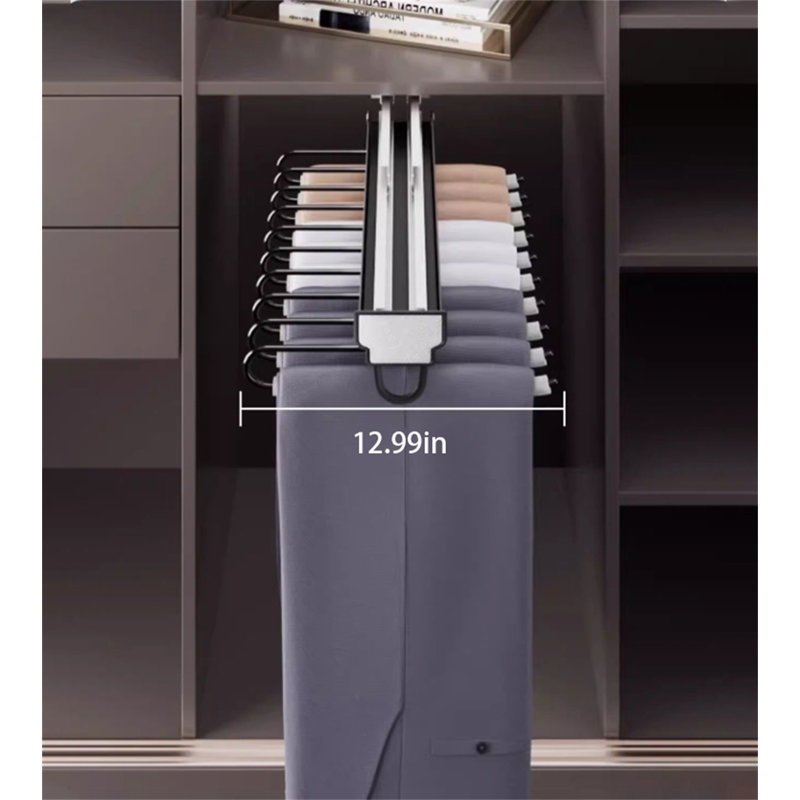 Toptrack Single-Row Pull-Out Pants Rack