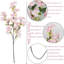 6 branches de fleurs de cerisier pour vase longues tiges de fleurs artificielles printemps été décor de soie de cerisier branches pour la table de mariage-603507929