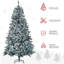 Arbre de Noël artificiel enneigé 7,5 pi