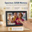 Cadre photo numérique WiFi de 10,1 pouces avec 32 Go de stockage et écran tactile IPS 1280 x 800