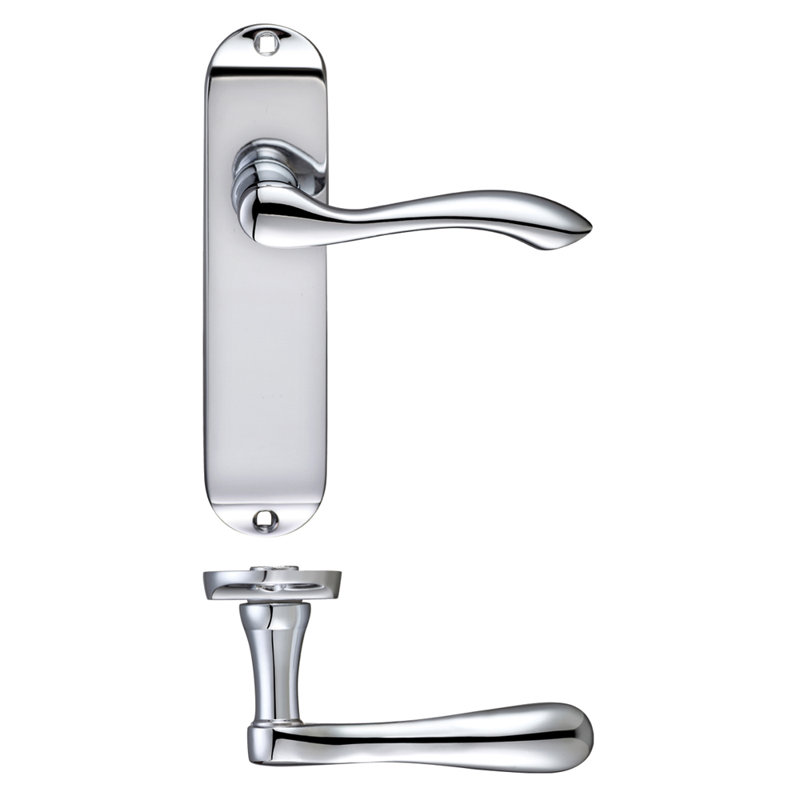 Arundel Latch Right Hand Door Handle, Polished Chrome