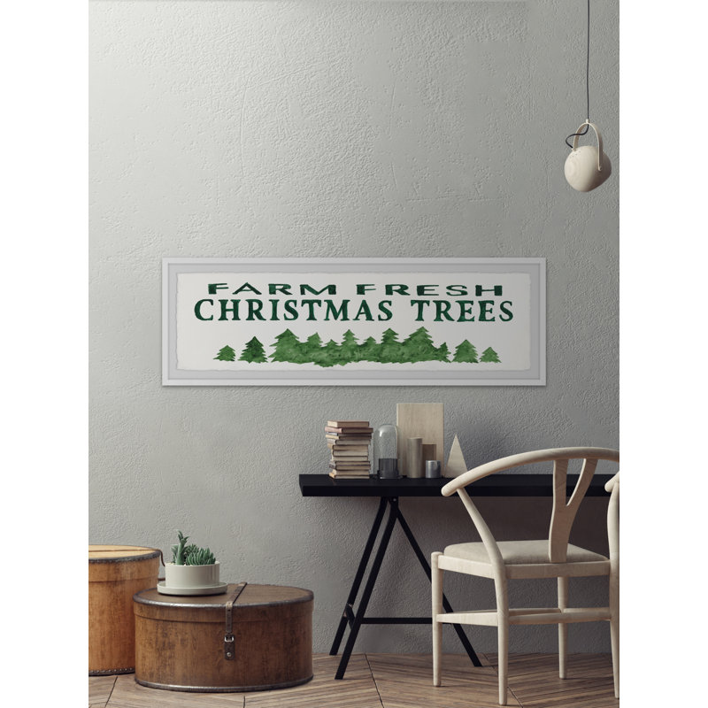 Farm Fresh Trees - Single Picture Frame Panoramic Print, 38cm H x 114cm W x 3.81cm D