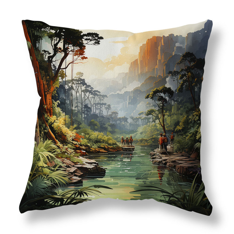 Coussin décoratif Adventure Trip, H 16 po x l 16 po