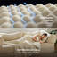 Couverture en molleton réversible imperméable avec texture bullée, protection à trois couches, housse douillette pour animaux de compagnie et famille, housse de protection pour canapé et lit, beige / blanc, 50 x 60 pouces-133337085-133337089