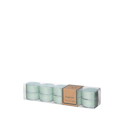 Seagrass Scented Tealight Candle with Plastic Holder